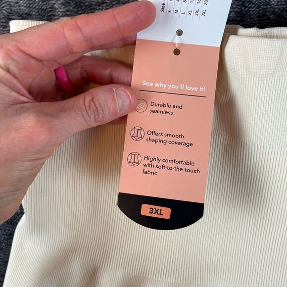 Shapermint Smooth Waist Trainer Cream Women's 3XL Seamless NWT - Picture 4 of 8